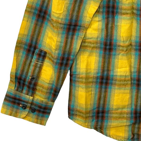 Prana Dolberg Flannel Shirt Long Sleeve Button Up Multicolor Men's S-Tall NWT - Picture 8 of 11